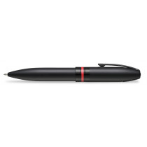 Sheaffer Icon Ballpoint Pen - Matte Black Lacquer Red PVD Trim